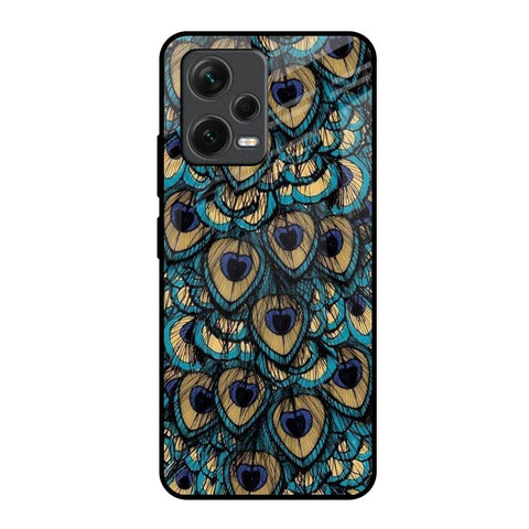 Peacock Feathers Redmi Note 12 5G Glass Cases & Covers Online