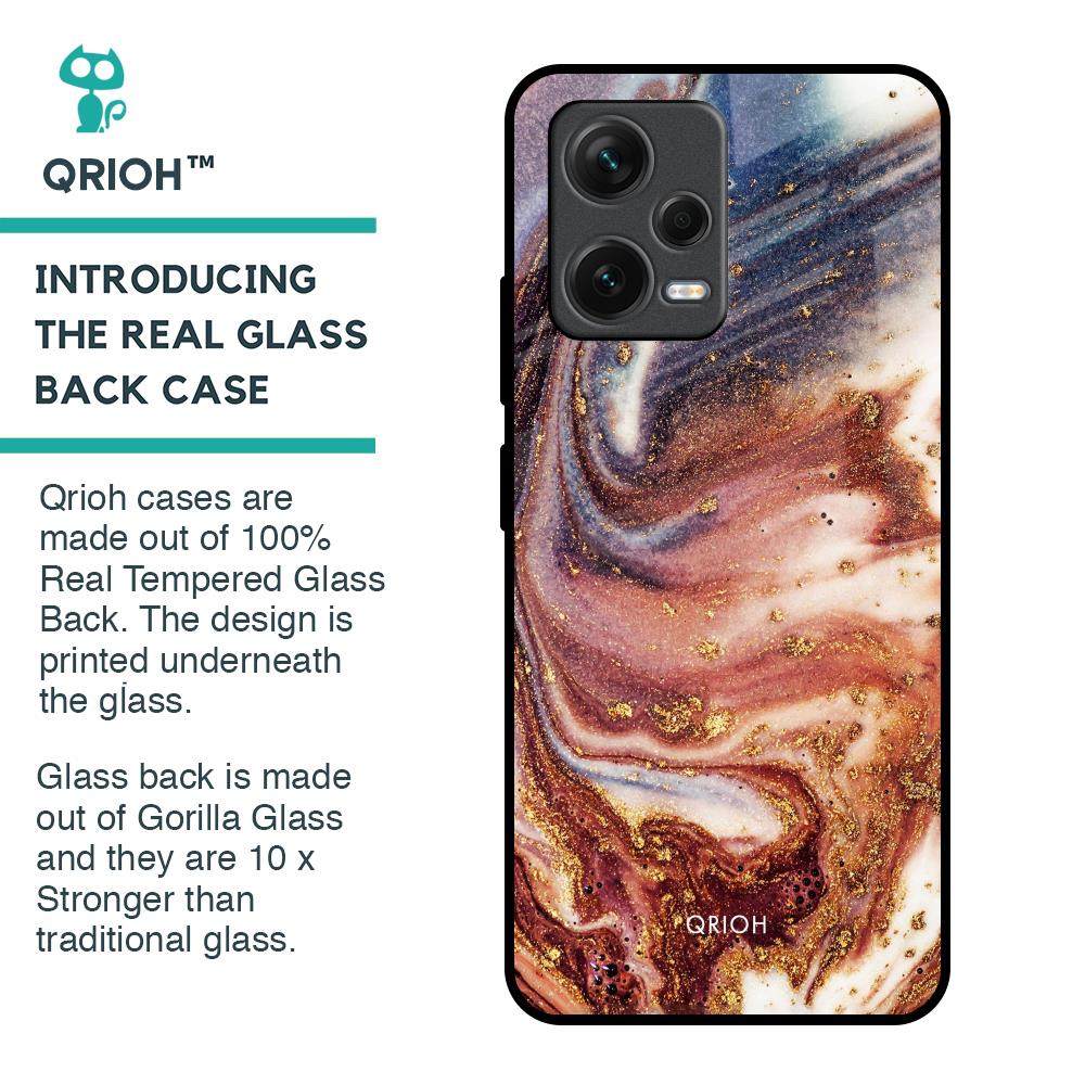 Exceptional Texture Glass Case for Redmi Note 12 5G