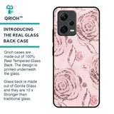 Shimmer Roses Glass case for Redmi Note 12 5G