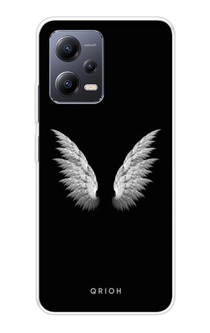White Angel Wings Redmi Note 12 5G Back Cover