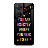 Magical Words Vivo T2 5G Glass Back Cover Online