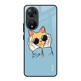 Adorable Cute Kitty Vivo T2 5G Glass Back Cover Online