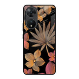 Lines Pattern Flowers Vivo T2 5G Glass Back Cover Online