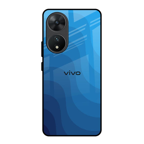 Blue Wave Abstract Vivo T2 5G Glass Back Cover Online