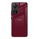 Classic Burgundy Vivo T2 5G Glass Back Cover Online