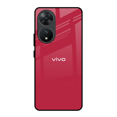 Solo Maroon Vivo T2 5G Glass Back Cover Online