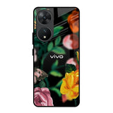 Flowers & Butterfly Vivo T2 5G Glass Back Cover Online