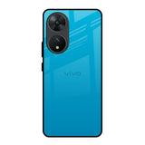 Blue Aqua Vivo T2 5G Glass Back Cover Online