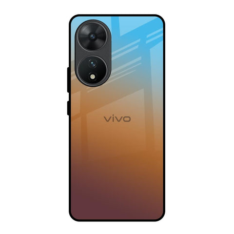 Rich Brown Vivo T2 5G Glass Back Cover Online