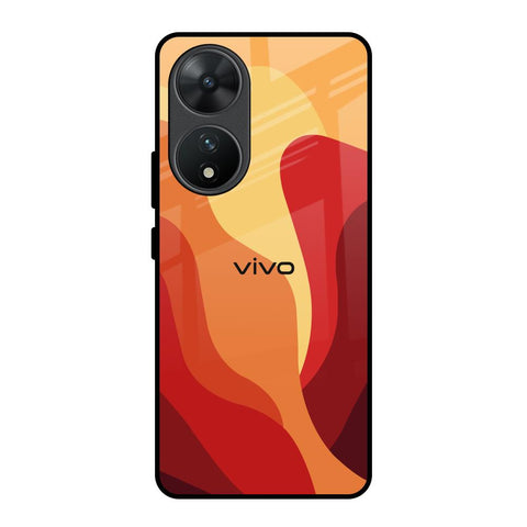 Magma Color Pattern Vivo T2 5G Glass Back Cover Online