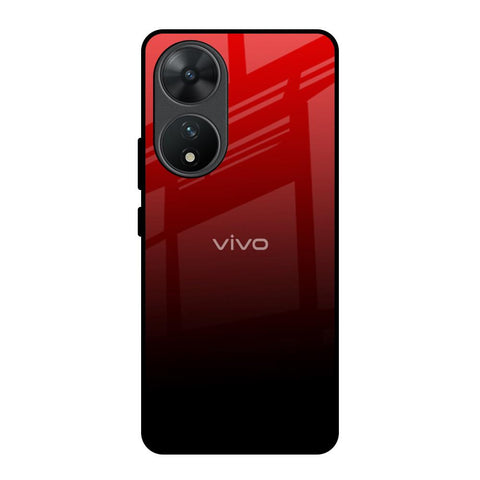 Maroon Faded Vivo T2 5G Glass Back Cover Online