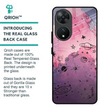 Space Doodles Glass Case for Vivo T2 5G