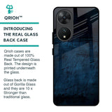 Dark Blue Grunge Glass Case for Vivo T2 5G