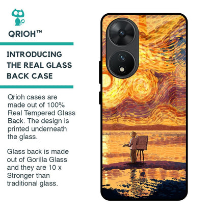 Sunset Vincent Glass Case for Vivo T2 5G