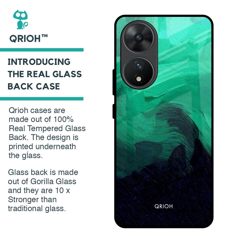 Scarlet Amber Glass Case for Vivo T2 5G