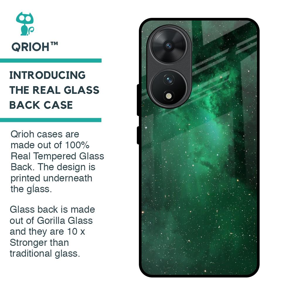 Emerald Firefly Glass Case For Vivo T2 5G