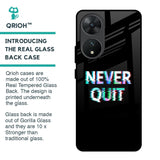 Never Quit Glass Case For Vivo T2 5G