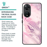 Diamond Pink Gradient Glass Case For Vivo T2 5G