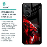 Red Angry Lion Glass Case for Vivo T2 5G