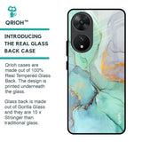 Green Marble Glass Case for Vivo T2 5G