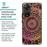 Floral Mandala Glass Case for Vivo T2 5G