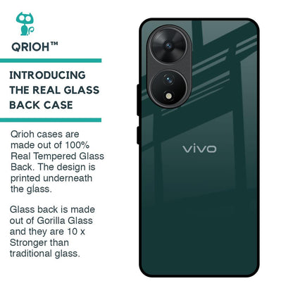 Olive Glass Case for Vivo T2 5G