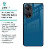 Cobalt Blue Glass Case for Vivo T2 5G