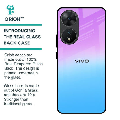 Unicorn Pattern Glass Case for Vivo T2 5G