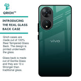 Palm Green Glass Case For Vivo T2 5G