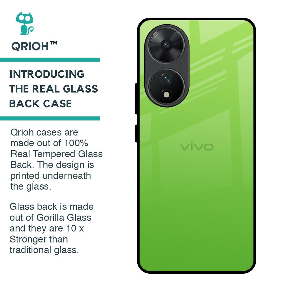 Paradise Green Glass Case For Vivo T2 5G