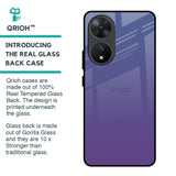 Indigo Pastel Glass Case For Vivo T2 5G