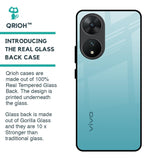 Arctic Blue Glass Case For Vivo T2 5G