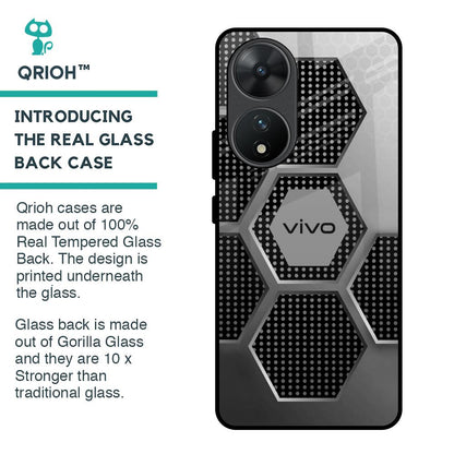 Hexagon Style Glass Case For Vivo T2 5G