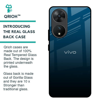 Sailor Blue Glass Case For Vivo T2 5G