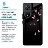 Fly Butterfly Glass Case for Vivo T2 5G