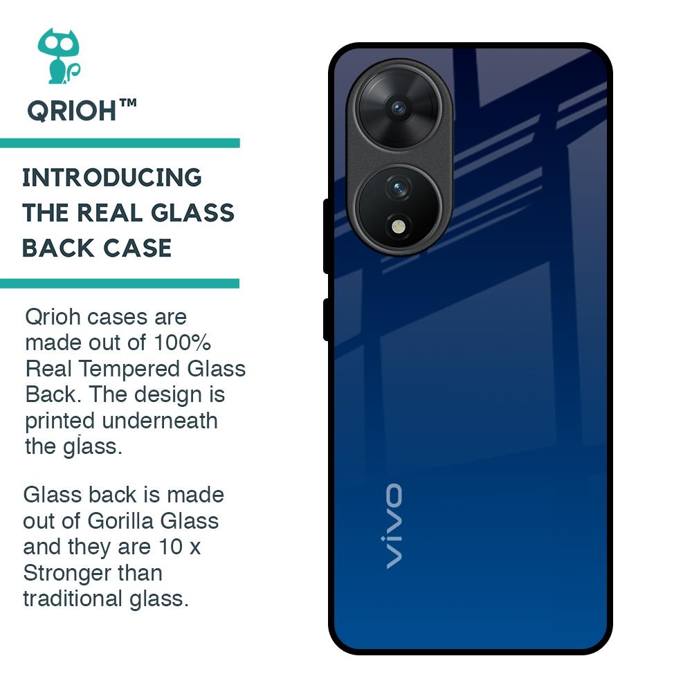 Very Blue Glass Case for Vivo T2 5G