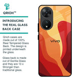 Magma Color Pattern Glass Case for Vivo T2 5G