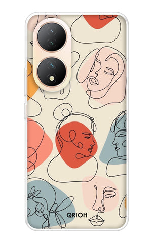 Abstract Faces Vivo T2 5G Back Cover