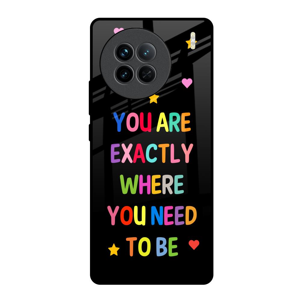 Magical Words Vivo X90 5G Glass Back Cover Online