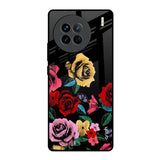 Floral Decorative Vivo X90 5G Glass Back Cover Online