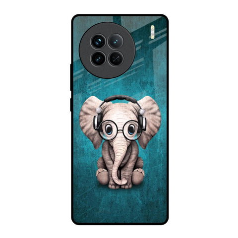 Adorable Baby Elephant Vivo X90 5G Glass Back Cover Online