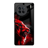Red Angry Lion Vivo X90 5G Glass Back Cover Online