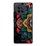 Retro Gorgeous Flower Vivo X90 5G Glass Back Cover Online