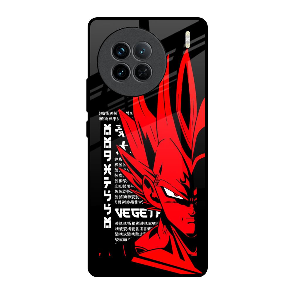 Red Vegeta Vivo X90 5G Glass Back Cover Online