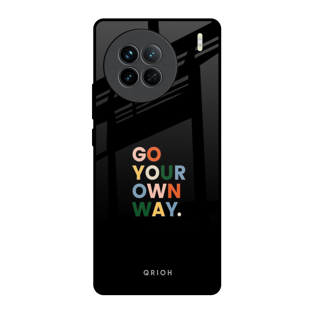 Go Your Own Way Vivo X90 5G Glass Back Cover Online