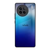 Blue Rhombus Pattern Vivo X90 5G Glass Back Cover Online
