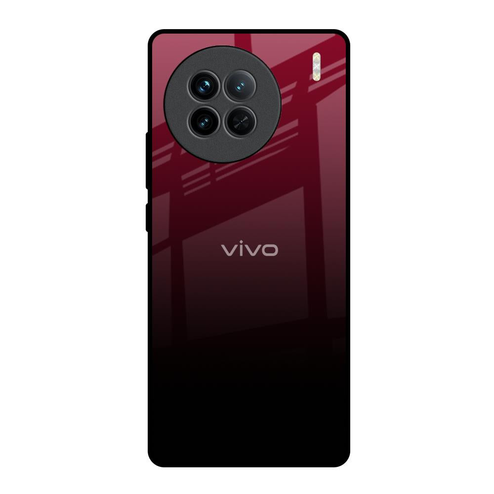 Wine Red Vivo X90 5G Glass Back Cover Online