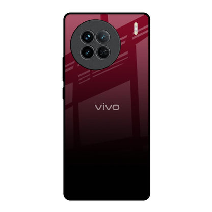 Wine Red Vivo X90 5G Glass Back Cover Online