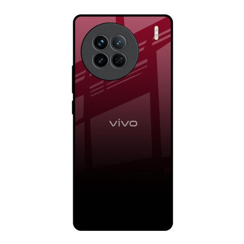 Wine Red Vivo X90 5G Glass Back Cover Online