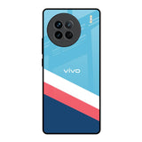 Pink & White Stripes Vivo X90 5G Glass Back Cover Online